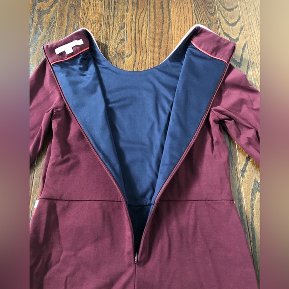 Boden Women’s 4R Gloria Ponte Lined 1/2 Sleeve Sheath Dress in Dark Merlot - EUC - Picture 13 of 14